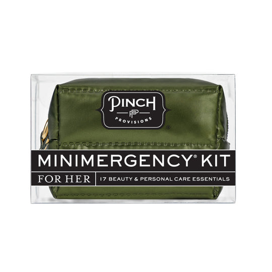 Minimergency Kit for Her - Green Puffer banner