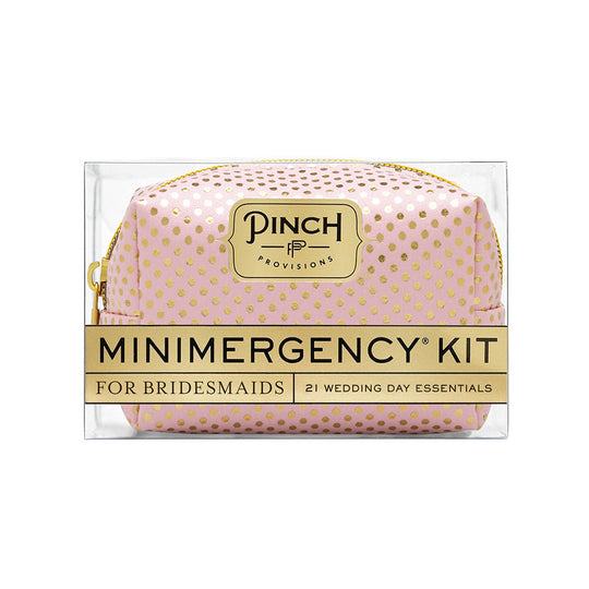 Minimergency Kit for Bridesmaids - Pink/Gold Dot banner