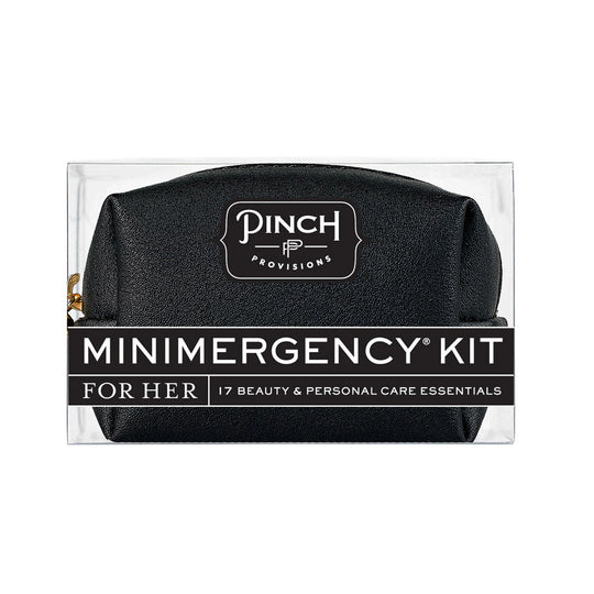 Minimergency Kit for Her - Black Vegan Leather banner