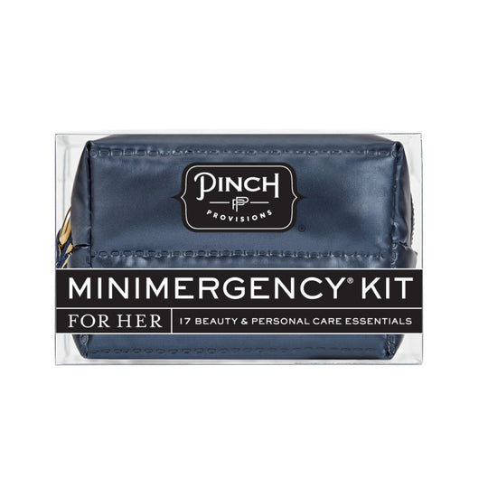 Minimergency Kit for Her - Navy Puffer banner