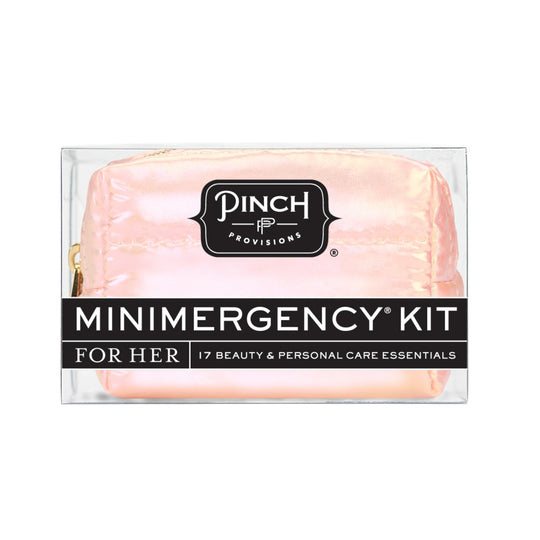 Minimergency Kit for Her - Peach Puffer banner