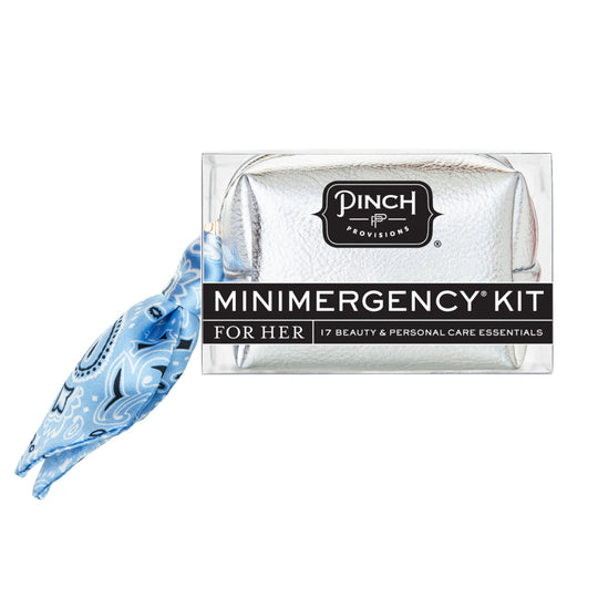 Minimergency Kit for Her - Silver Bandana banner